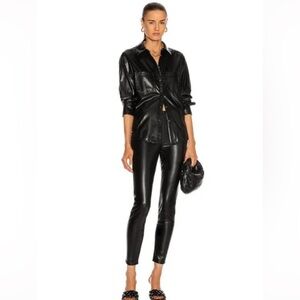❤️❤️ Jonathan Simkhai Pants Faux Leather Black Leggings Women❤️❤️
